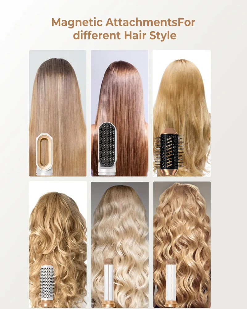 Ukliss 6v1 Air Styler Sada kartáčů pro vysoušeč vlasů