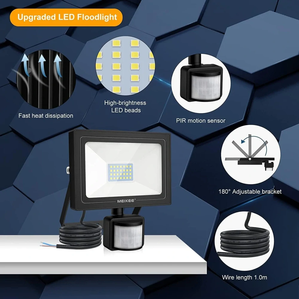 LED reflektor světla MEIKEE