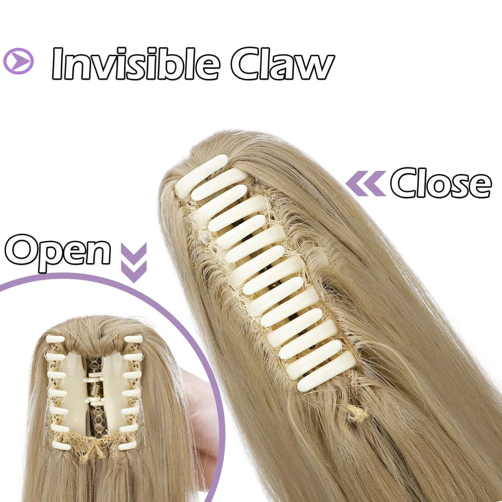 Silk-co Clip-In prodlužování vlasů do culíku 65 cm