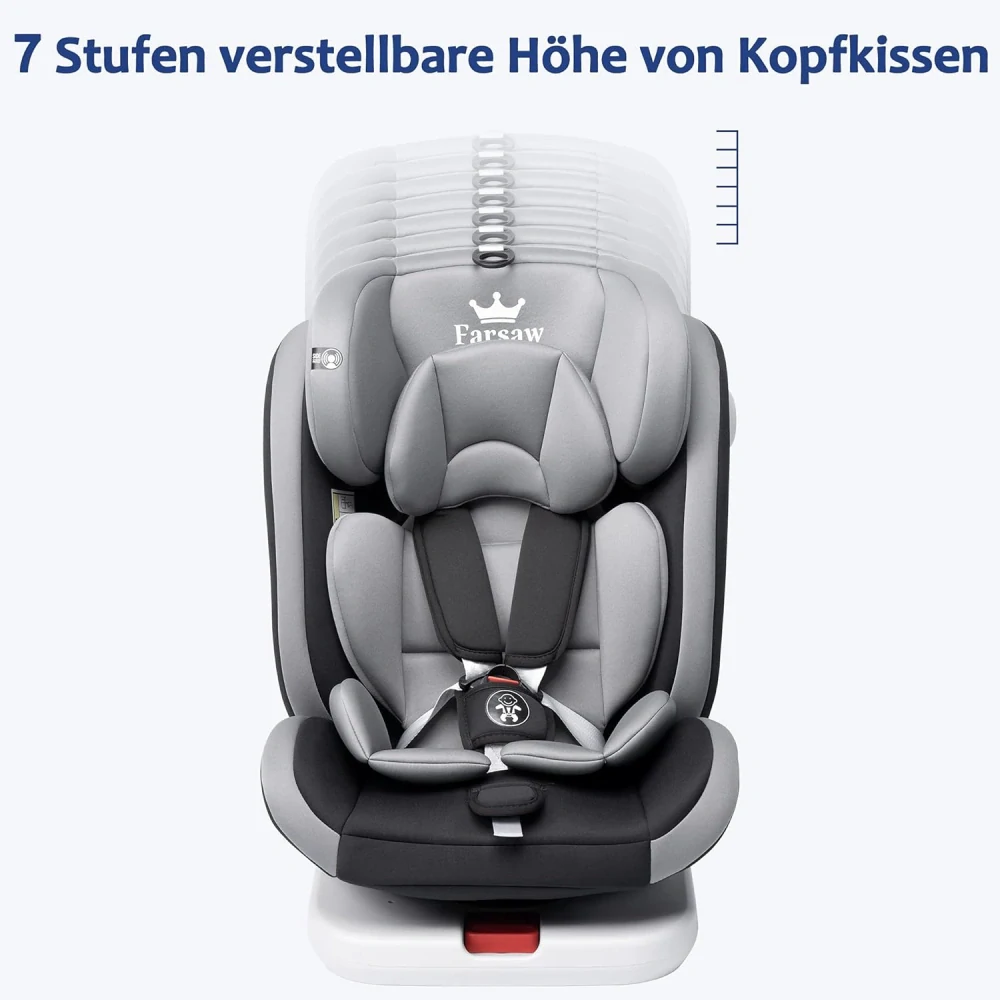 Otočné autosedačky Farsaw 360 s ISOFIXem, 40-150 cm (skupina 0+/1/2/3-36 kg), 0-12 let,