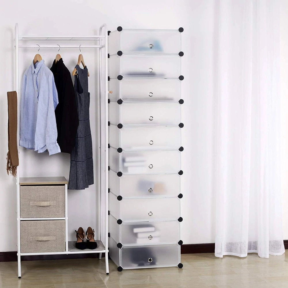 Skříňka na boty WOLTU DIY s dvířky