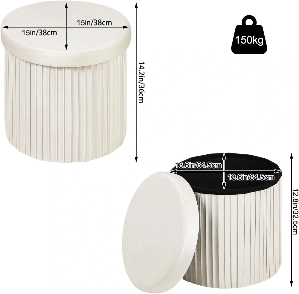 WOLTU taburet s úložným prostorem