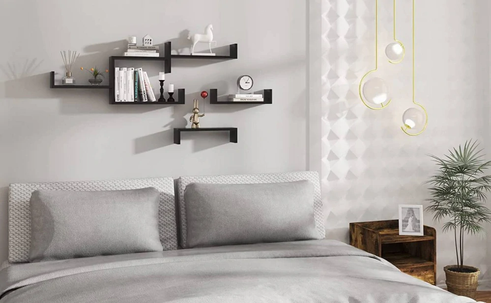 WOLTU Sada 3 nástěnných polic