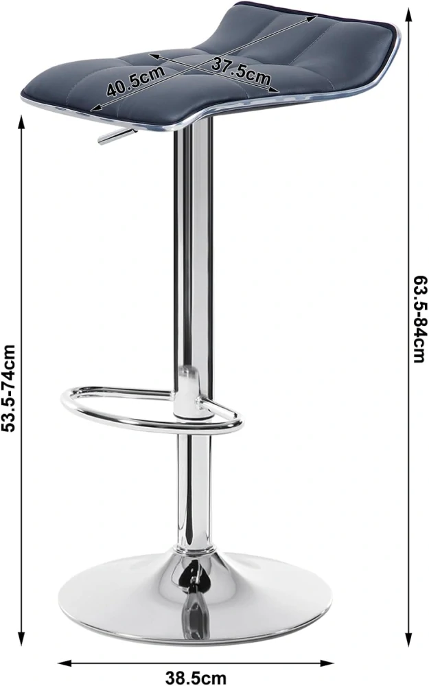 WOLTU BH28gr-1 1 barová židle Premium PU kůže
