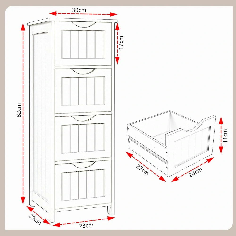 eSituro koupelnová skříňka, samostatně stojící
