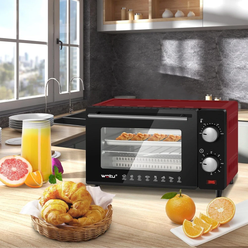 WOLTU mini trouba 10 l trouba na pizzu, 100-230 °C,