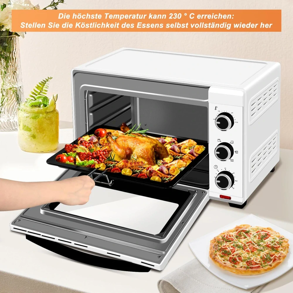 Mini trouba WOLTU, trouba na pizzu 32 l, 1600 W