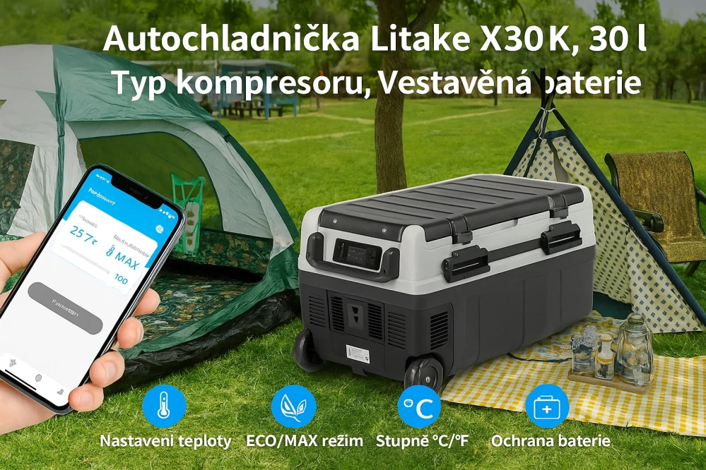 Autochladnička WOLTU , 30 l, kompresorová,