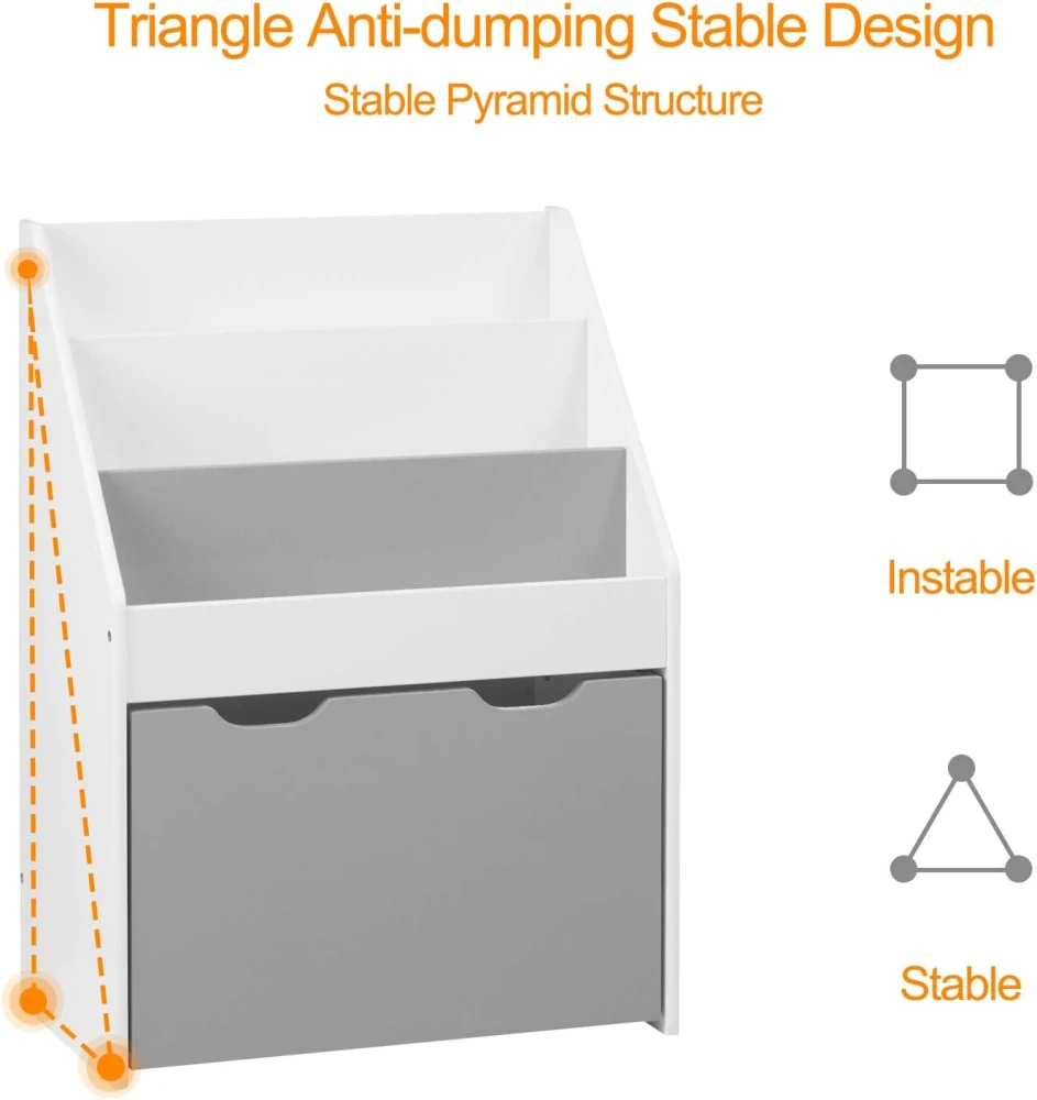 Dětská police na hračky WOLTU 3patrová