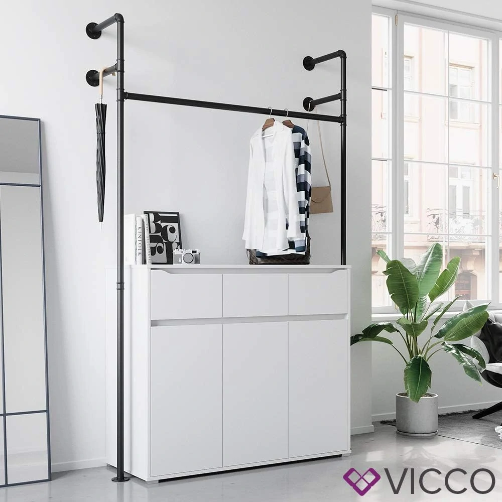 otevřená šatní skříň 120 x 220 cm