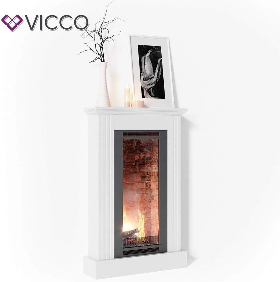 Vicco Obklad krbu Bílá 110 x 70 cm