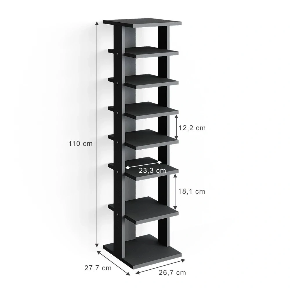Vicco Botník Antracit 26.7 x 110 cm, Sara