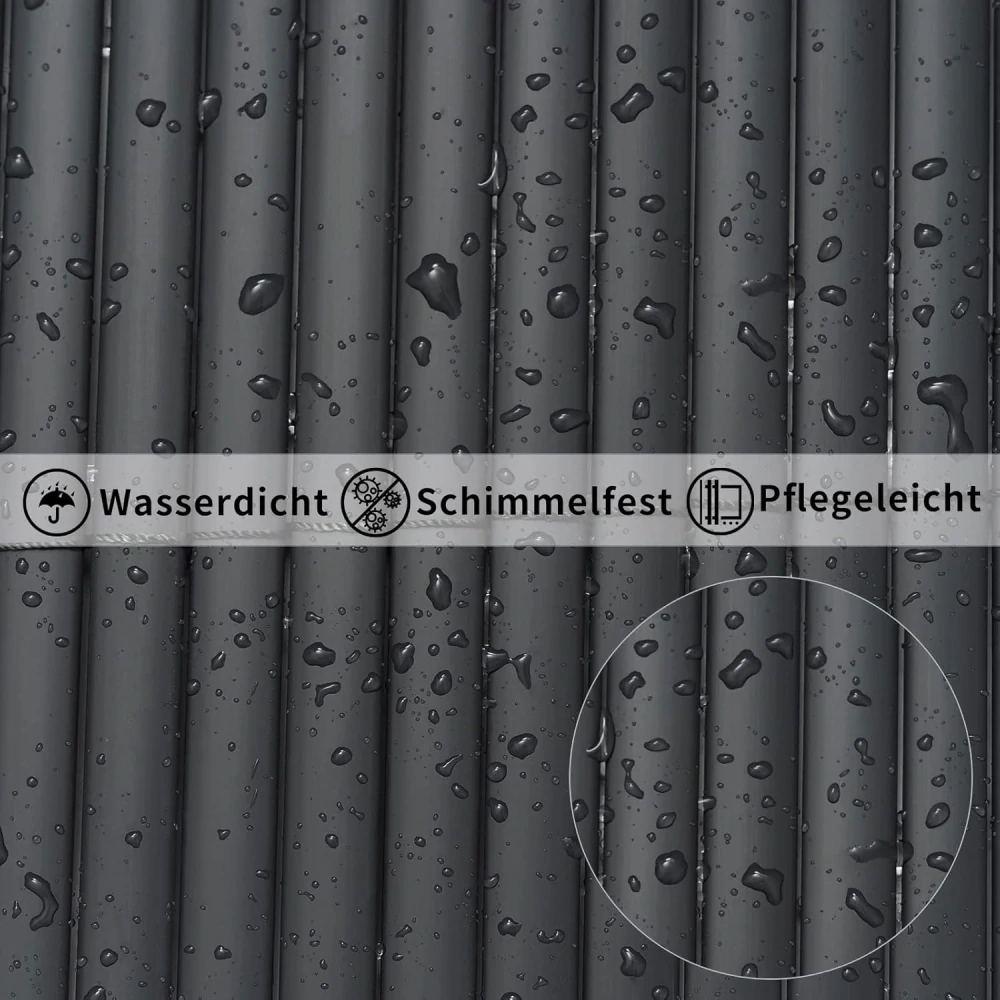 WOLTU PVC zatemňovací zástěna 500 x 120 cm Venkovní