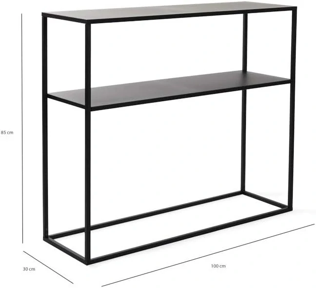 LIFA LIVING Kovový odkládací stolek 85 x 30 x 100 cm