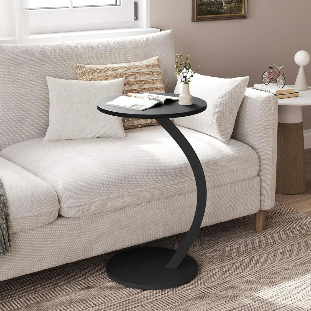 WOLTU BTS21sz Odkládací stolek ve tvaru C