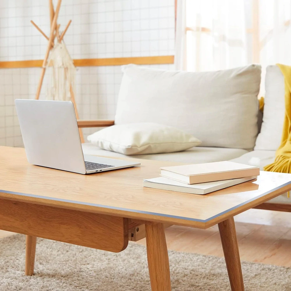 WOLTU ubrus voděodolný průhledný PVC ubrus obdélníkový potah na stůl 70x110cm