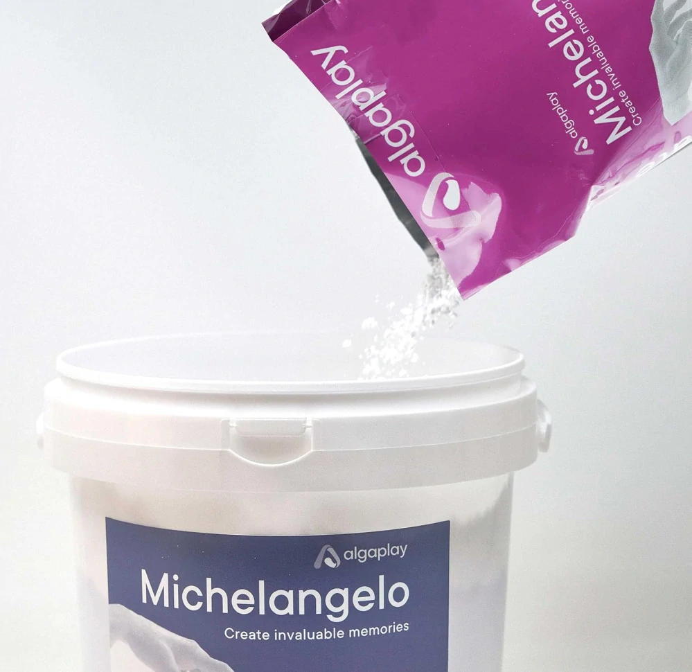 Michelangelo Moulding Alginate1800 g (4 balení x 450 g) Chromatický alginát pro vysoce přesné otisky prstů