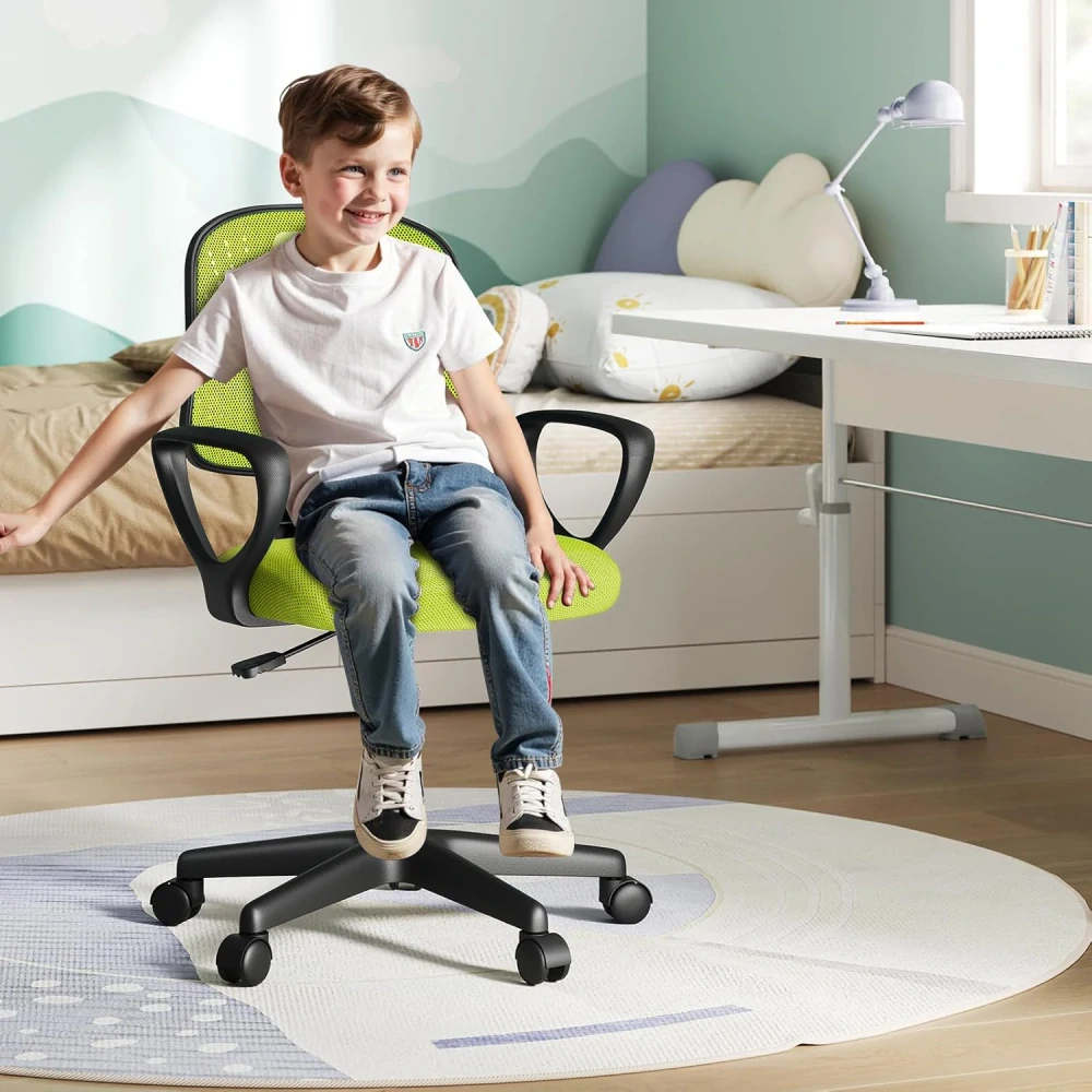 Dětská kancelářská židle K0008BS, ergonomická otočná židle, výškově nastavitelná
