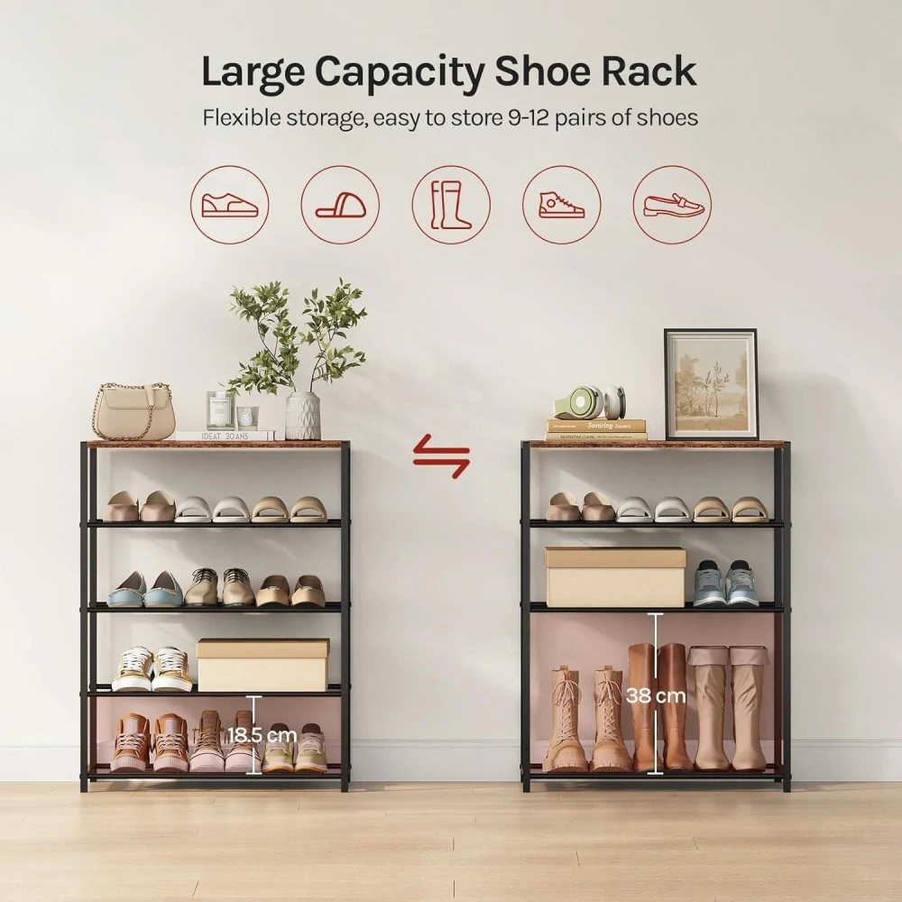 WOLTU Botník, 4patrová botní lavice se sedákem