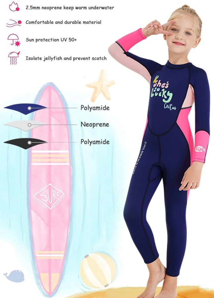 Gogokids Dětský neopren Dívčí neoprenové plavky M