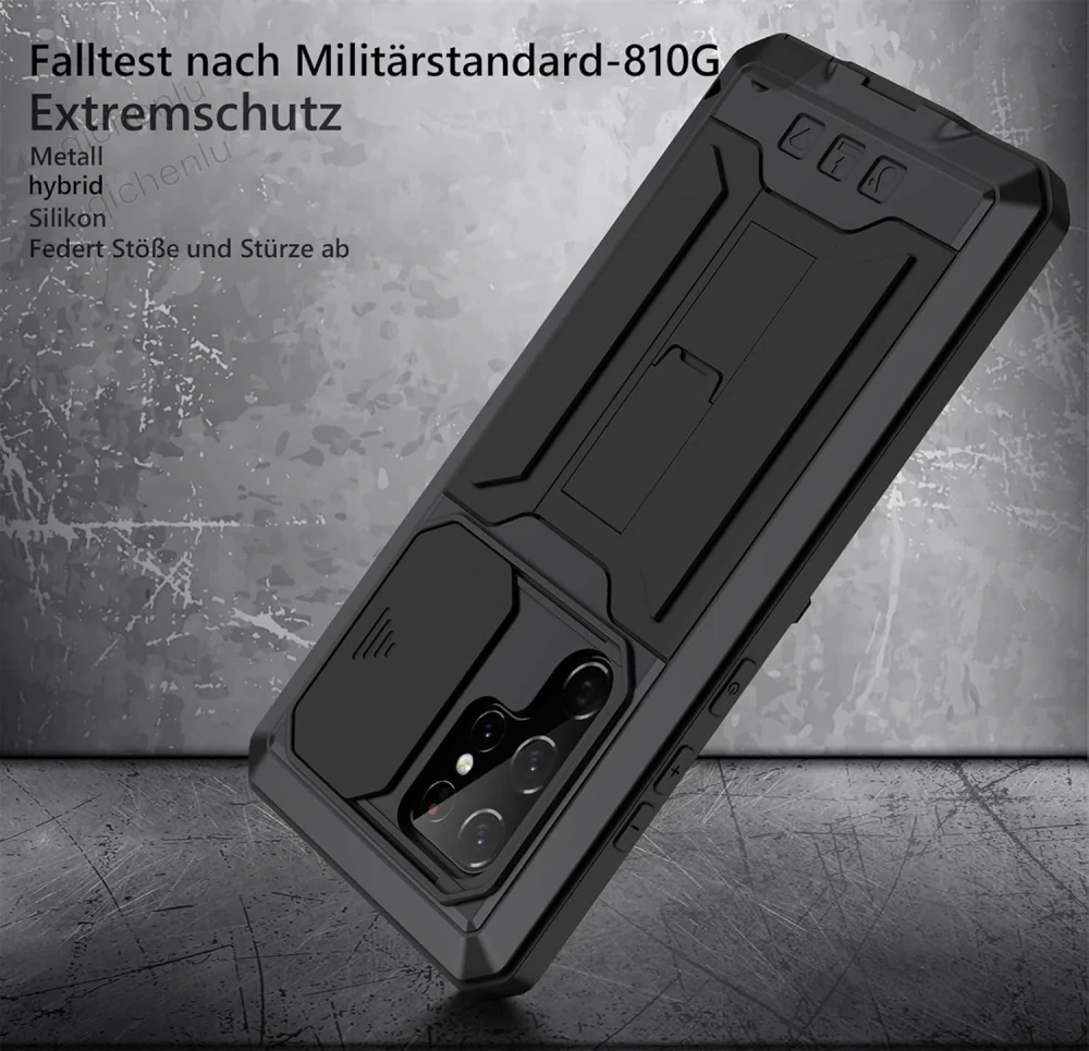 Hybridní silikonové pouzdro pro S22 Ultra 360°