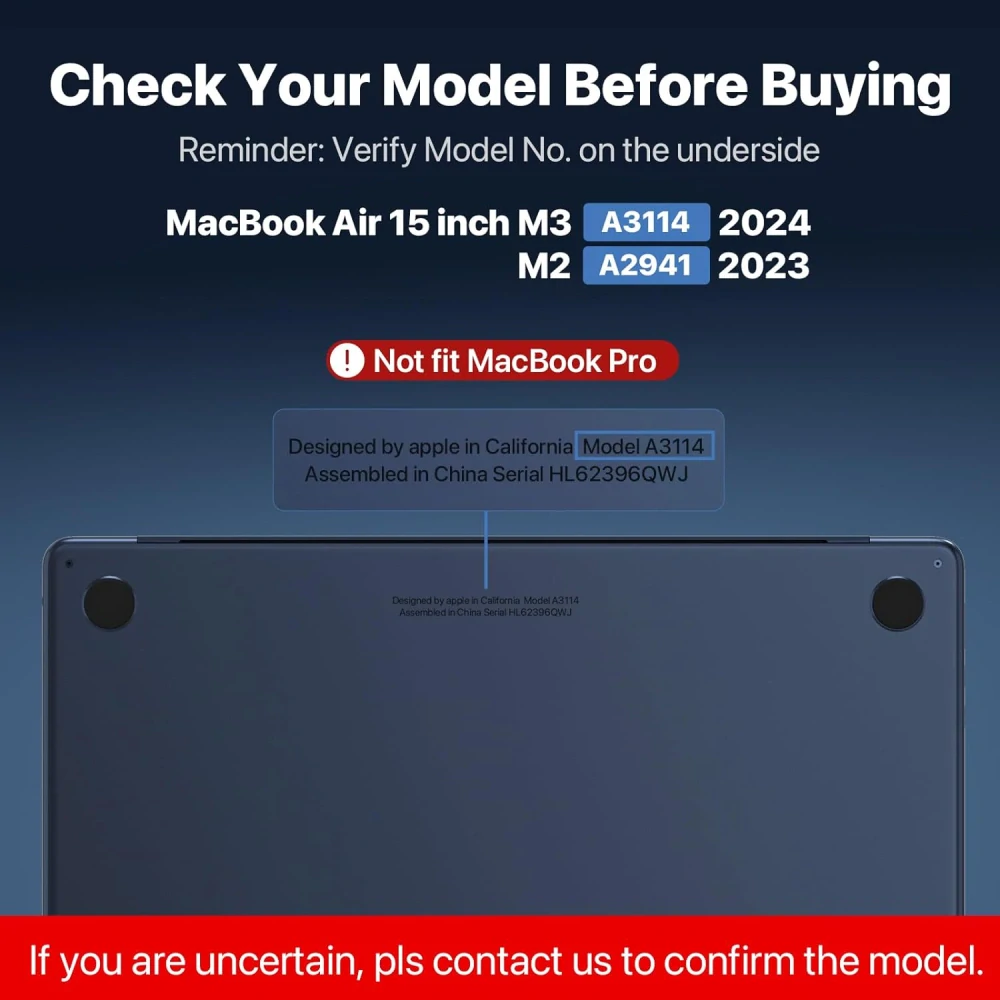 Pouzdro kompatibilní s 15palcovým MacBookem Air 2023 2024 Nový M3 M2