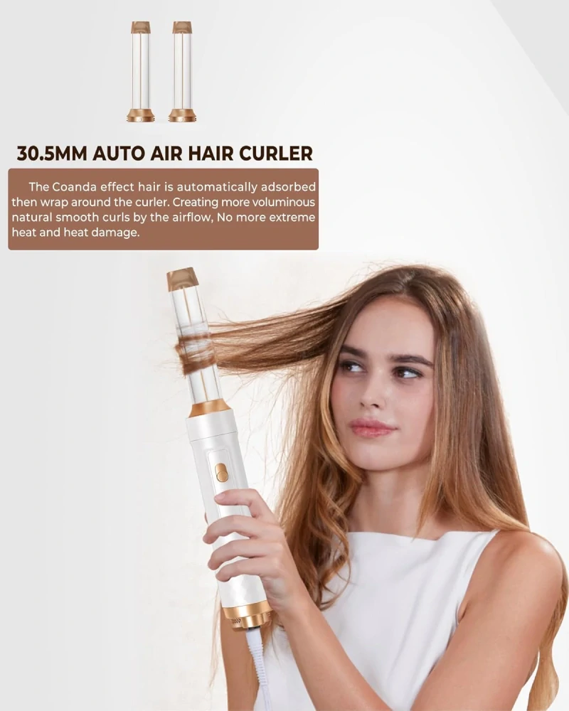 Ukliss 6v1 Air Styler Sada kartáčů pro vysoušeč vlasů