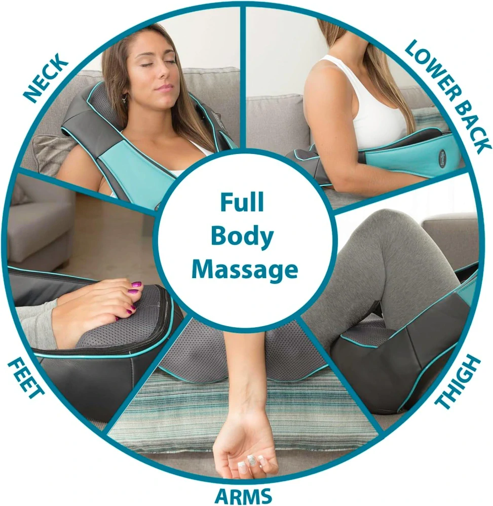 Shiatsu masážní přístroj na krk s vyhříváním