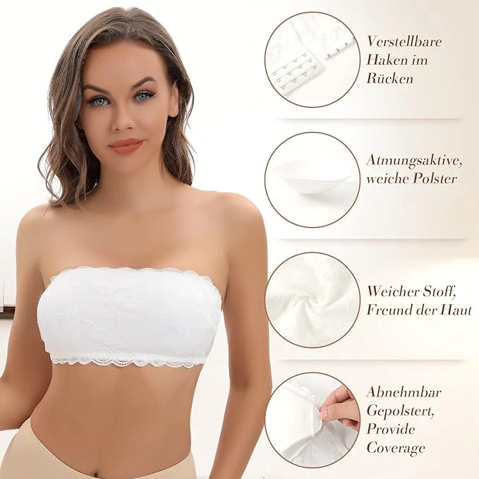 Bandeau podprsenka bez ramínek vel.M