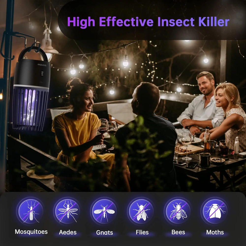 2v1 elektrická lampa odpuzující komáry s UV světlem
