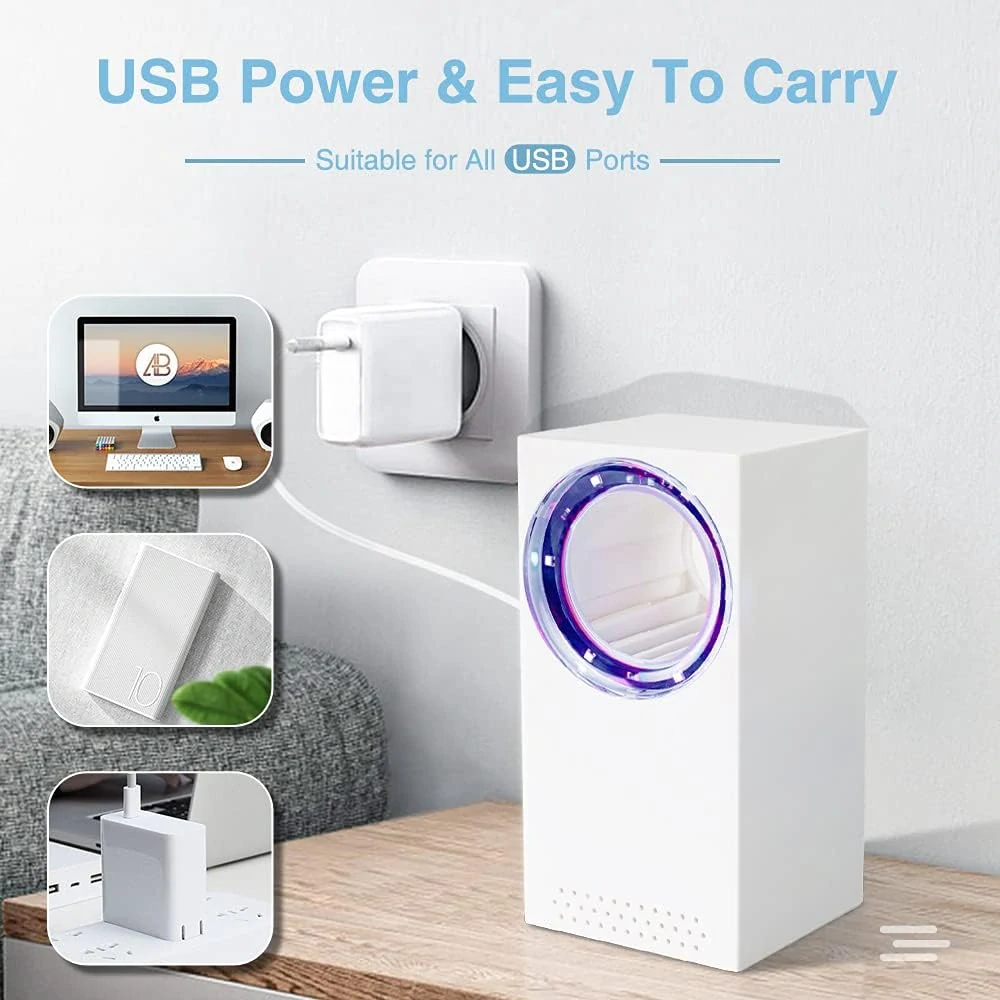 Lampa proti komárům, USB elektrická past na hmyz s UV lampou