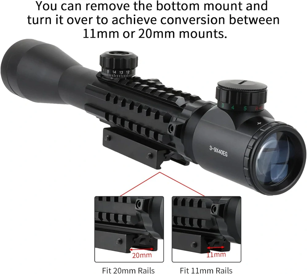 Puškohled ToopMount 3-9x40EG Intergral puškohled s 20 mm a 11 mm