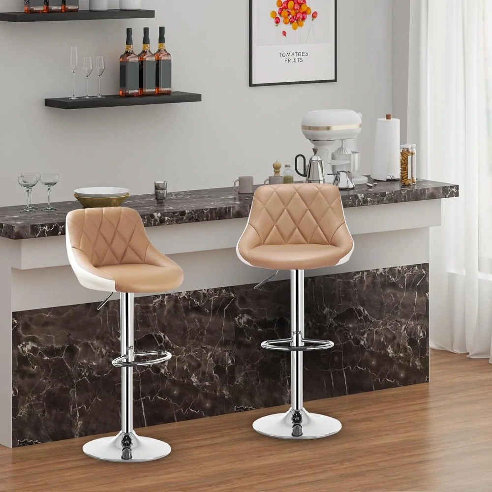 WOLTU® 1 x barová židle ze syntetické kůže