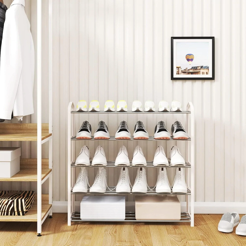 WOLTU kovový 5-vrstvý stojan na boty