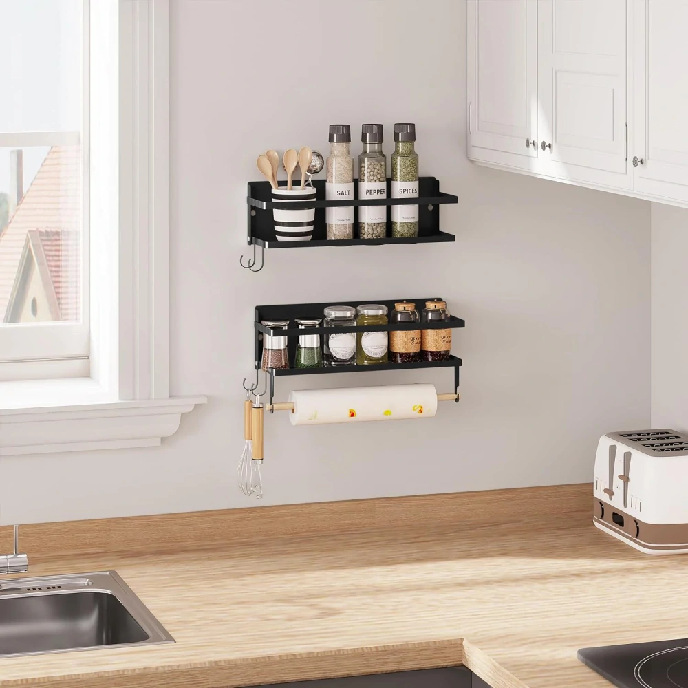 WOLTU RGB47sz nástěnný věšák na koření, sada 2 ks