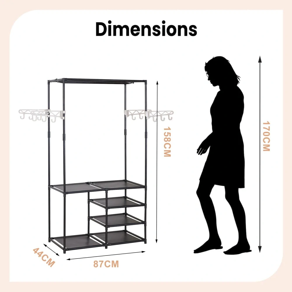 Věšák na oděvy WOLTU 