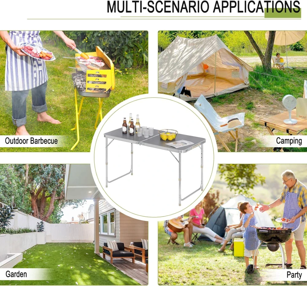 WOLTU® CPT8122gr Skládací kempingový stůl