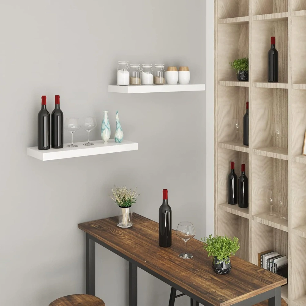 WOLTU  plovoucí police 25x22,9x3,8cm, bílá, RG9488ws