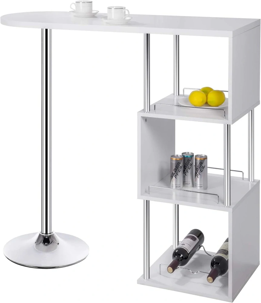 WOLTU barový stůl BT22ws, 113x40x105cm (ŠxHxV)