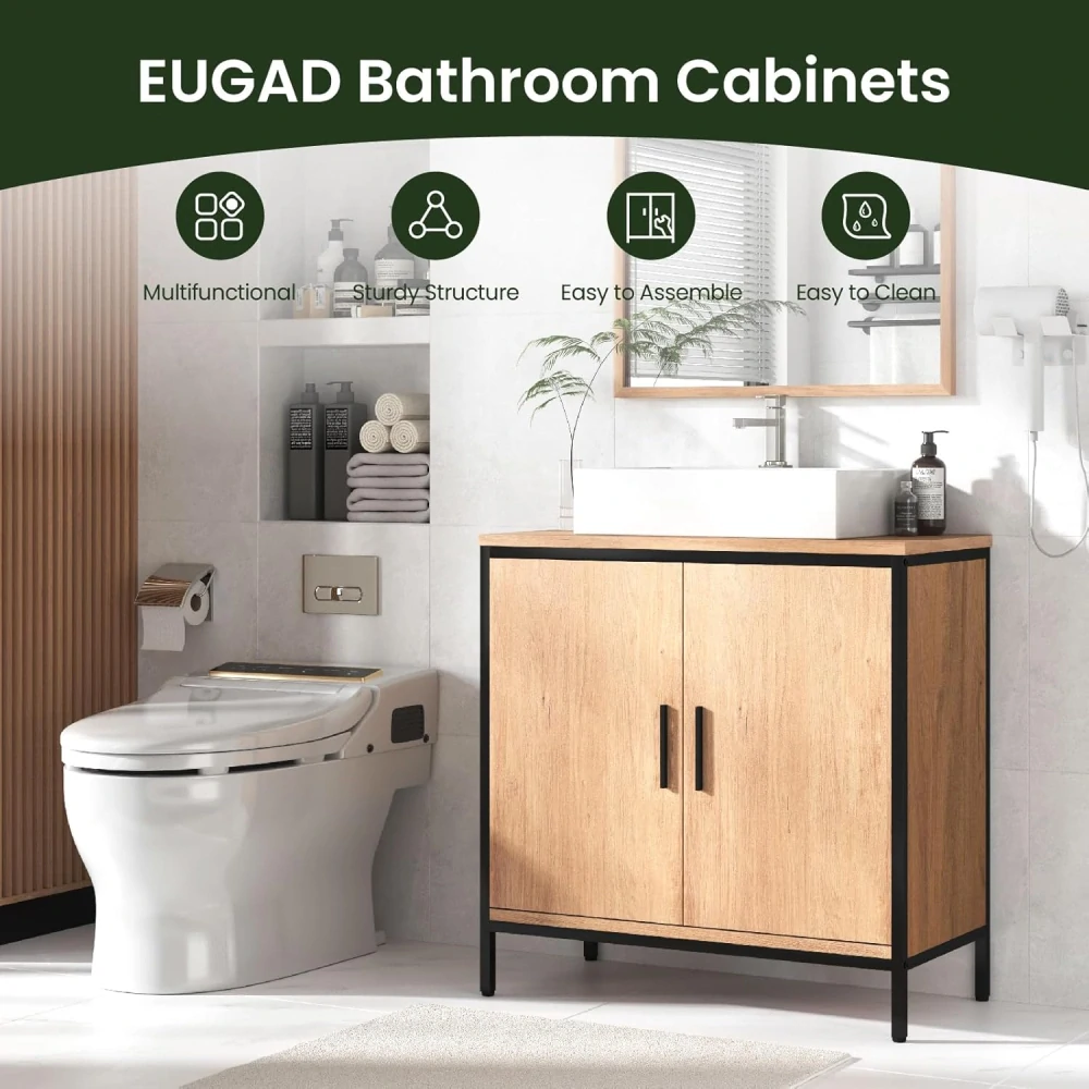 EUGAD skříňka pod umyvadlo 60x60x30