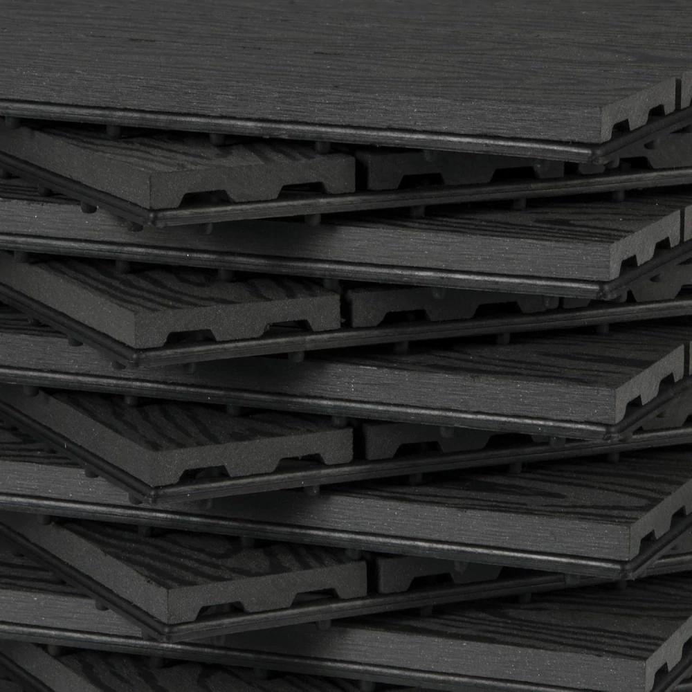 WOLTU GTF002an WPC podlahové dlaždice 30 x 30 cm