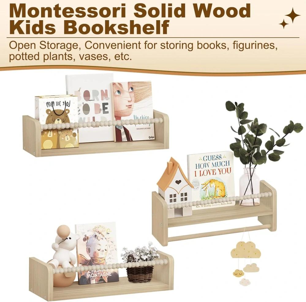 Plovoucí police WOLTU 3 ks pro děti 40 cm 