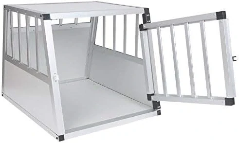 Eugad EHT469 Přepravní box pro psy 69 x 54 x 50 cm (DxŠxV), stříbrný
