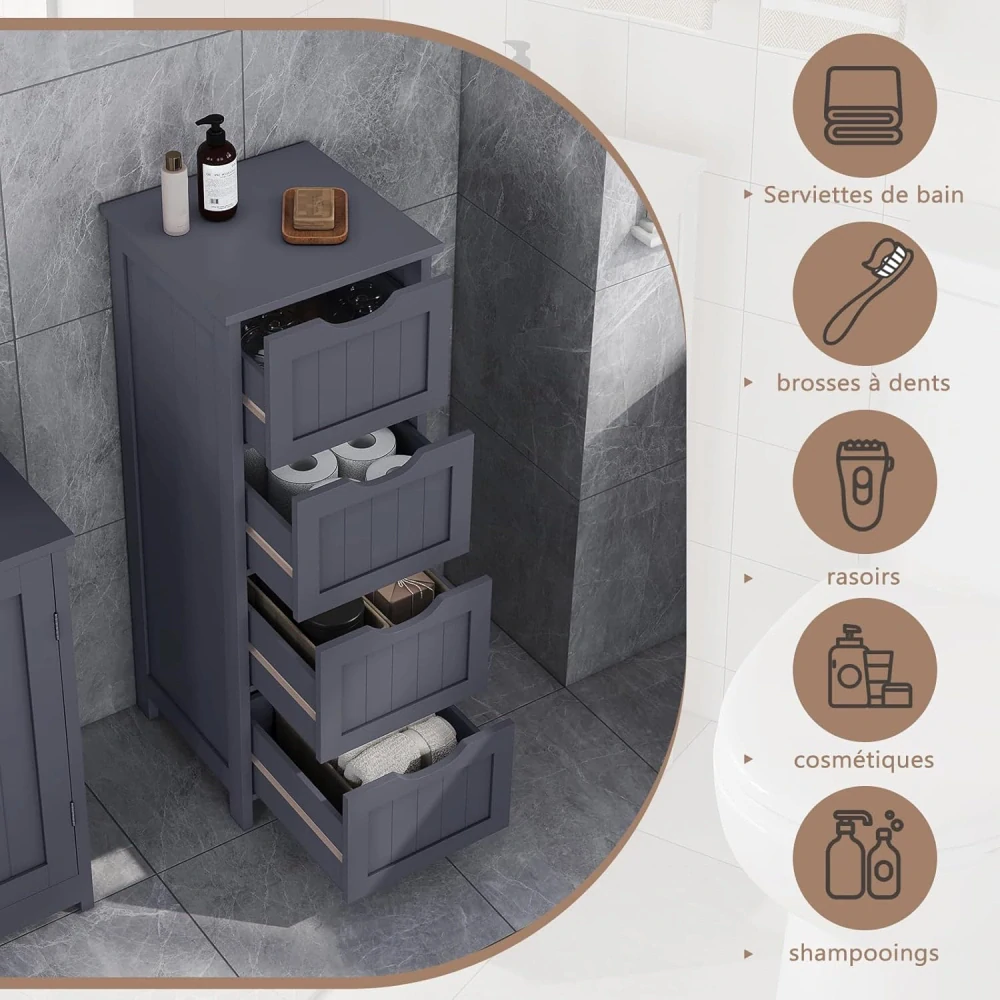 eSituro koupelnová skříňka, samostatně stojící