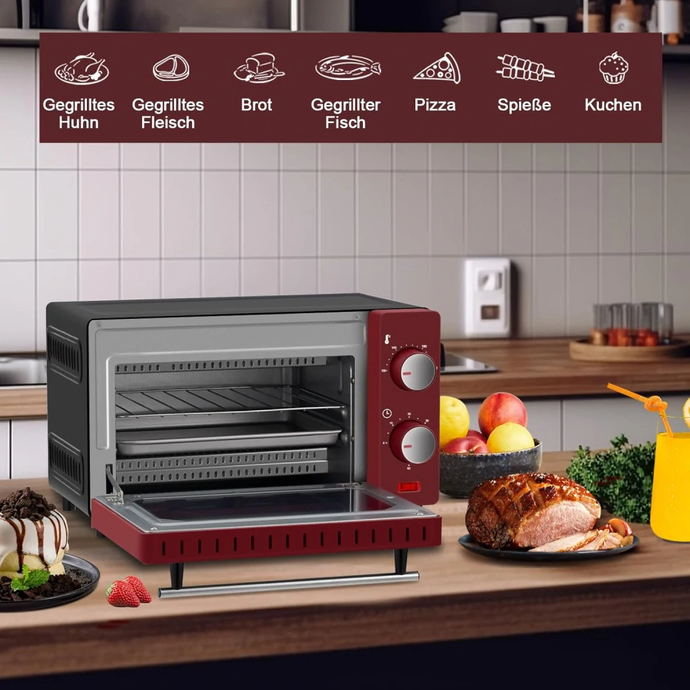 Mini trouba WOLTU 10 litrů, 650 W