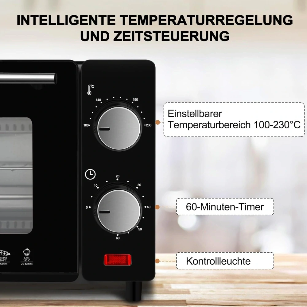 WOLTU Mini trouba 10 litrů, 650 W