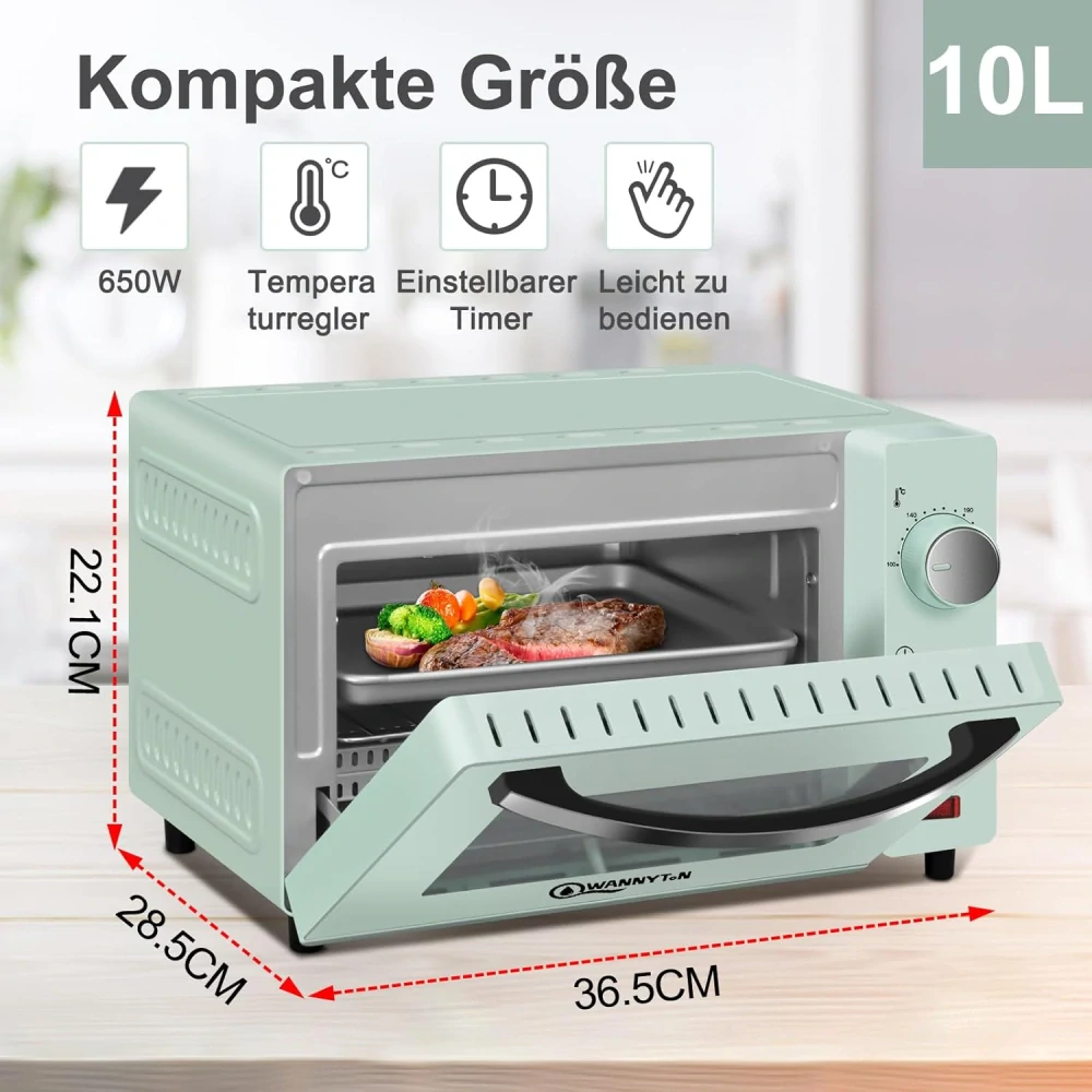 Mini trouba WANNYTON 10 l 650 wattů