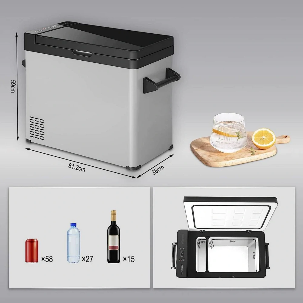 WOLTU Cool Box, mini lednice s mrazákem s kompresorem pro auto