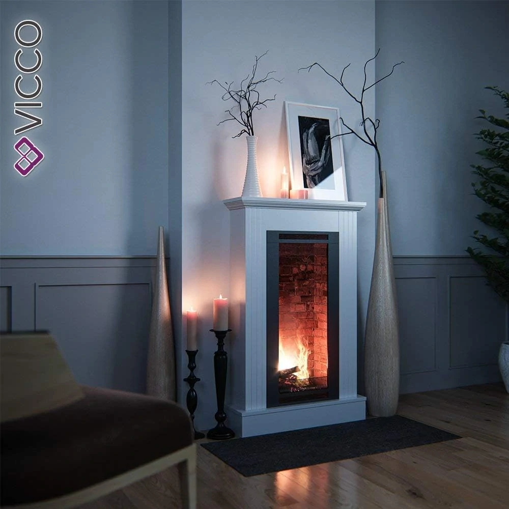 Vicco Obklad krbu Bílá 110 x 70 cm