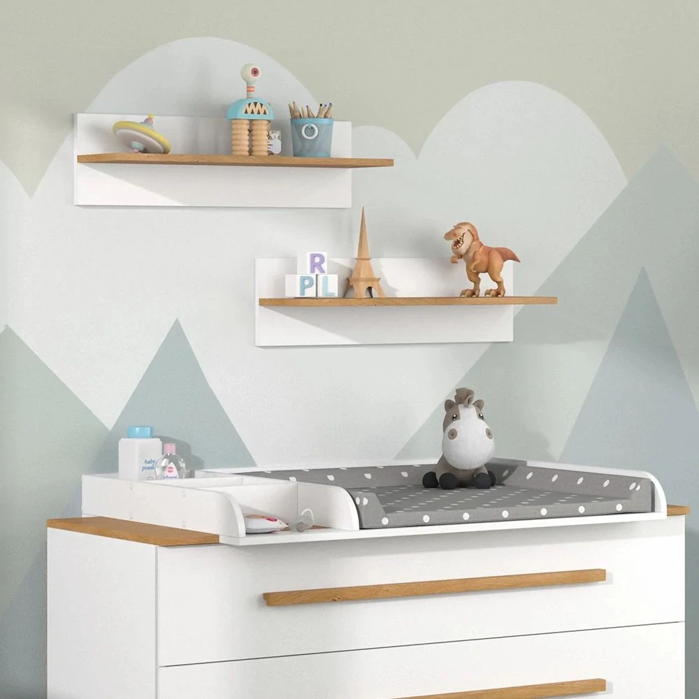 Police na dětský pokoj Bílá 70 x 20 cm, Malia